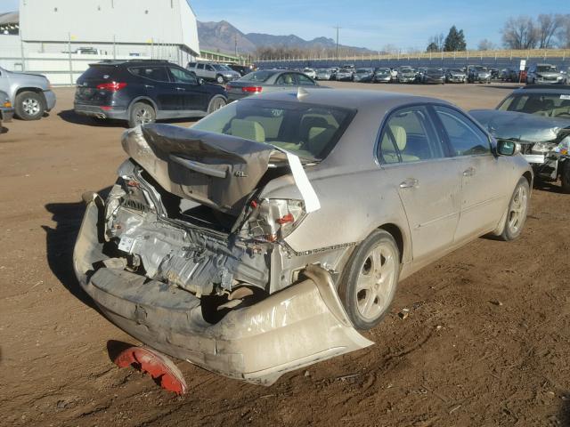 JH4KB16525C007709 - 2005 ACURA RL TAN photo 4