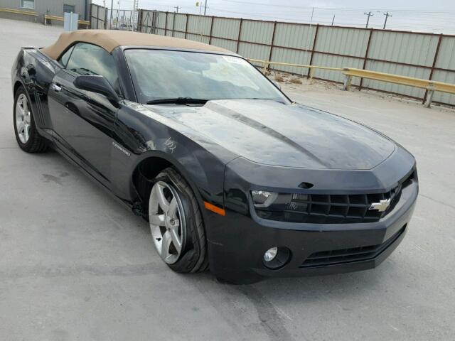 2G1FB3D30C9180271 - 2012 CHEVROLET CAMARO BLACK photo 1