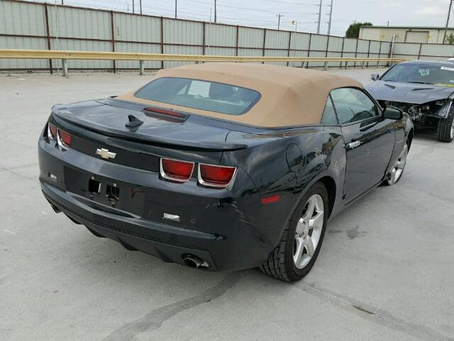 2G1FB3D30C9180271 - 2012 CHEVROLET CAMARO BLACK photo 4