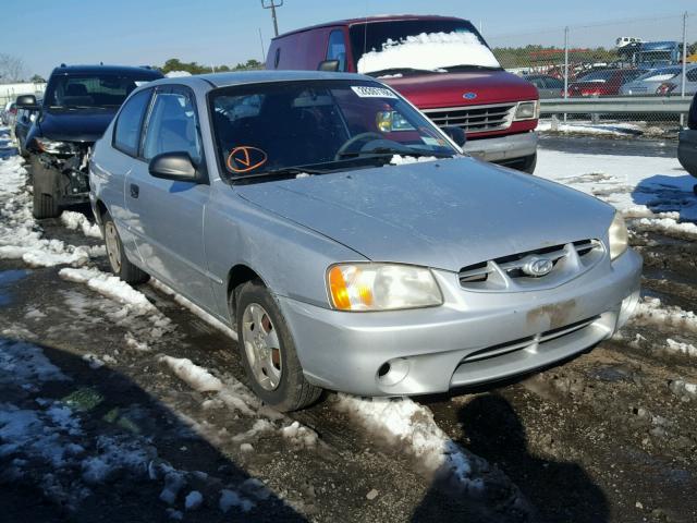 KMHCG35C92U161662 - 2002 HYUNDAI ACCENT GS SILVER photo 1