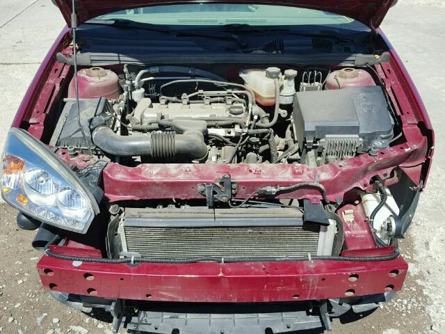 1G1ZS58F57F197870 - 2007 CHEVROLET MALIBU LS RED photo 7