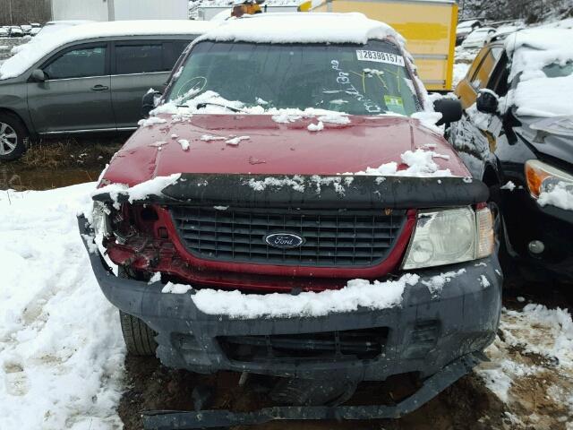 1FMZU72K53ZB49549 - 2003 FORD EXPLORER X BURGUNDY photo 10