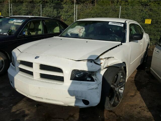 2B3KA43R57H735233 - 2007 DODGE CHARGER SE WHITE photo 2