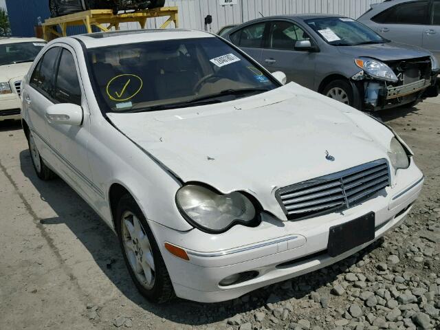 WDBRF81JX3F395543 - 2003 MERCEDES-BENZ C 240 4MAT WHITE photo 1