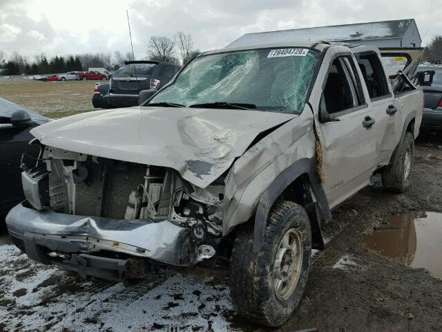 1GCDT136X58134778 - 2005 CHEVROLET COLORADO BEIGE photo 2