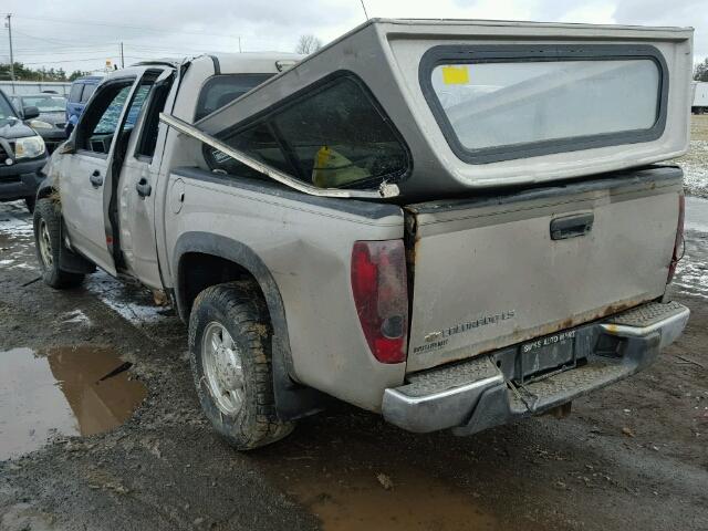 1GCDT136X58134778 - 2005 CHEVROLET COLORADO BEIGE photo 3