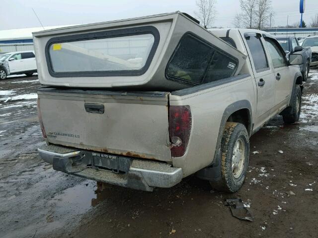 1GCDT136X58134778 - 2005 CHEVROLET COLORADO BEIGE photo 4