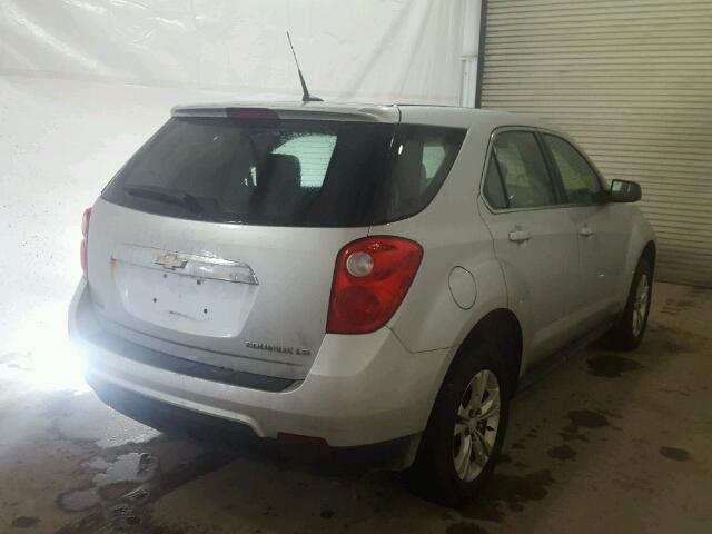 2CNFLCEW2A6215464 - 2010 CHEVROLET EQUINOX LS SILVER photo 4