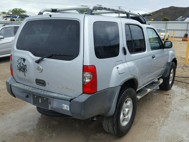 5N1ED28T62C588763 - 2002 NISSAN XTERRA XE SILVER photo 4