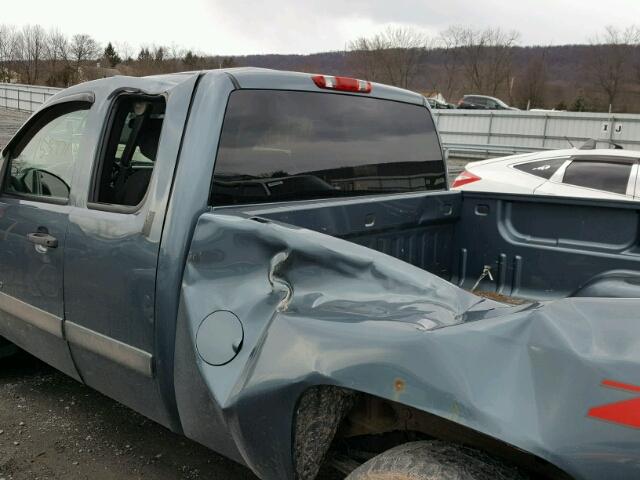 2GCEK19J581190847 - 2008 CHEVROLET SILVERADO BLUE photo 9