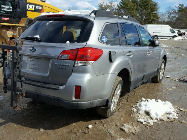 4S4BRDJCXB2331962 - 2011 SUBARU OUTBACK 3. GRAY photo 4