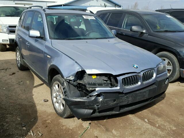 WBXPA73484WC37363 - 2004 BMW X3 2.5I BLUE photo 1