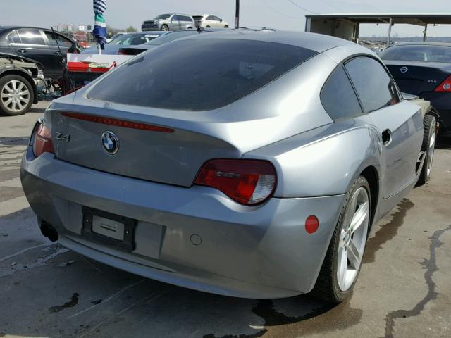 4USDU53476LF77081 - 2006 BMW Z4 3.0SI GRAY photo 4