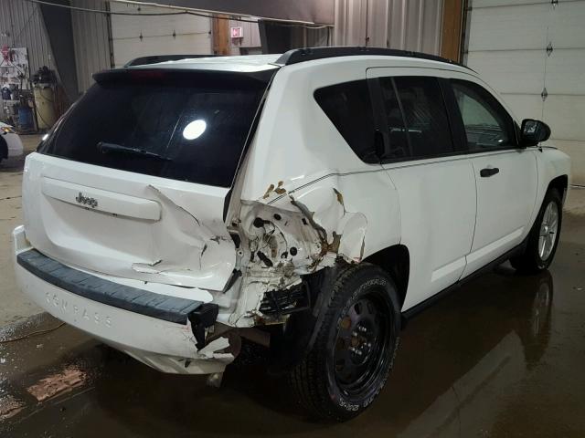 1J8FT47W17D145398 - 2007 JEEP COMPASS WHITE photo 4