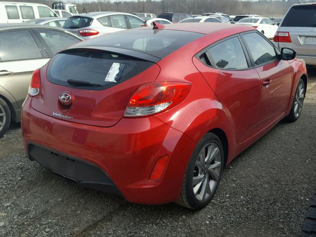 KMHTC6AD6GU274293 - 2016 HYUNDAI VELOSTER B RED photo 4