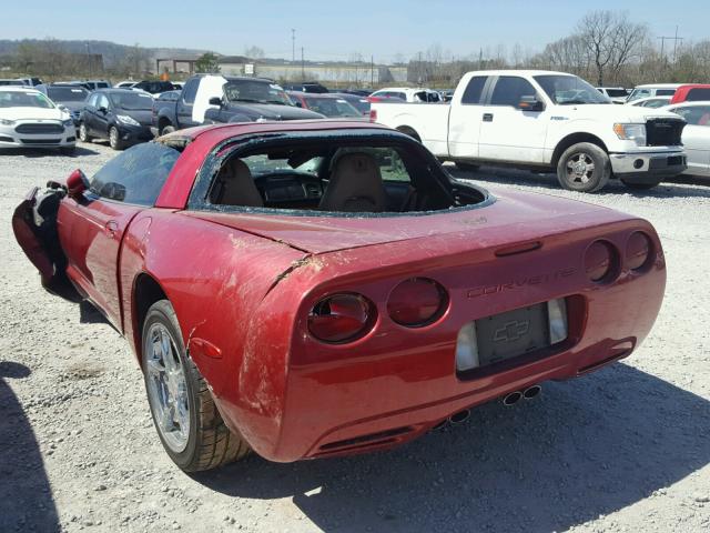 1G1YY22G815129506 - 2001 CHEVROLET CORVETTE MAROON photo 3