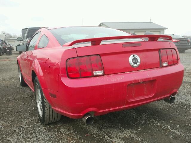 1ZVFT82H755152755 - 2005 FORD MUSTANG GT RED photo 3