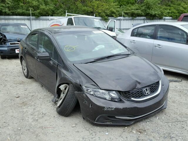 2HGFB2F57EH517688 - 2014 HONDA CIVIC LX BROWN photo 1