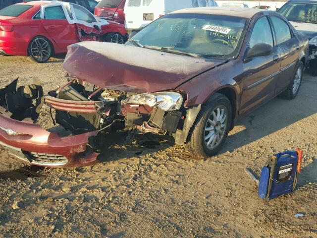 1C3AL56U61N557071 - 2001 CHRYSLER SEBRING LX MAROON photo 2