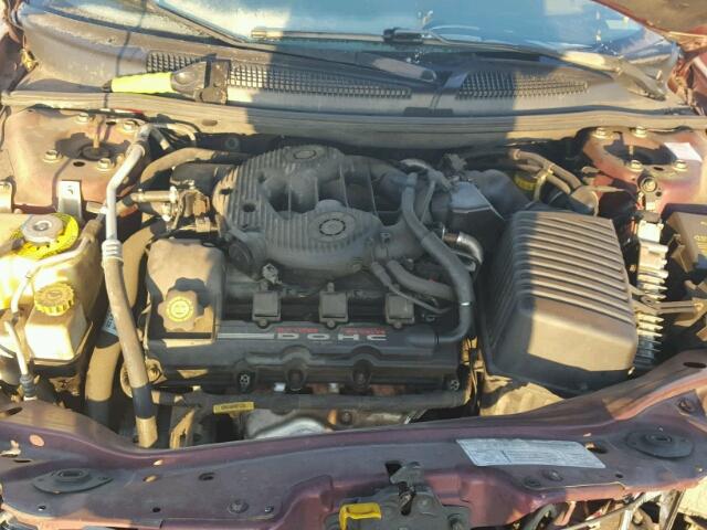 1C3AL56U61N557071 - 2001 CHRYSLER SEBRING LX MAROON photo 7