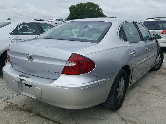 2G4WD532651255218 - 2005 BUICK LACROSSE C SILVER photo 4