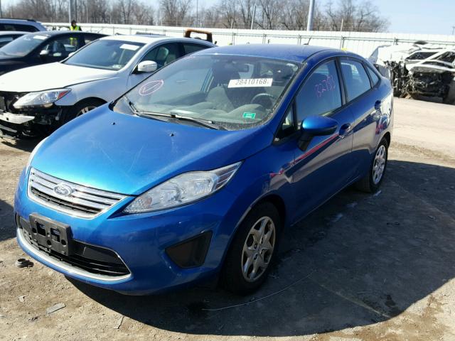 3FADP4BJ0BM221307 - 2011 FORD FIESTA SE BLUE photo 2