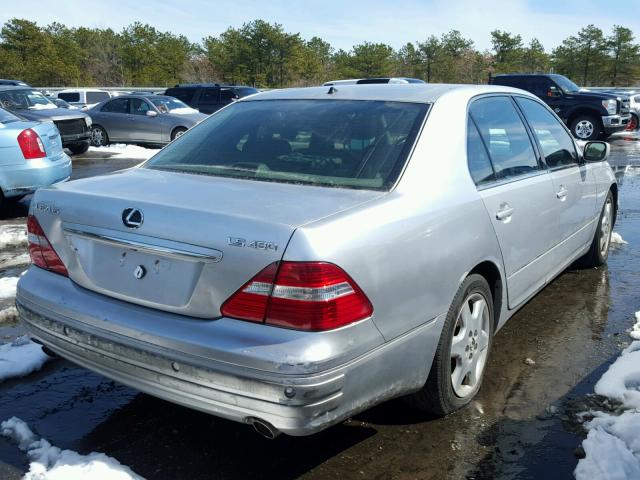 JTHBN36F040140948 - 2004 LEXUS LS 430 SILVER photo 4