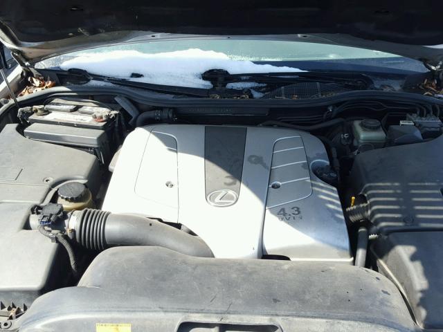 JTHBN36F040140948 - 2004 LEXUS LS 430 SILVER photo 7