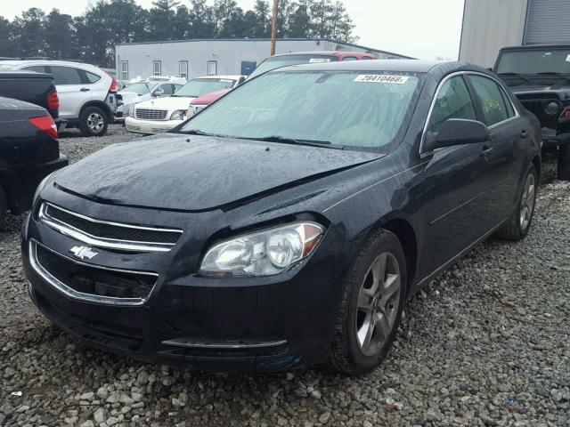 1G1ZC5EBXAF195022 - 2010 CHEVROLET MALIBU 1LT BLACK photo 2