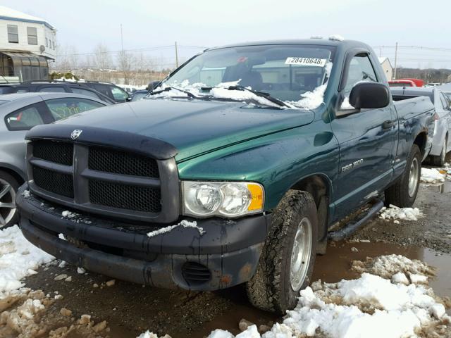 1D7HA16K93J590573 - 2003 DODGE RAM 1500 S GREEN photo 2