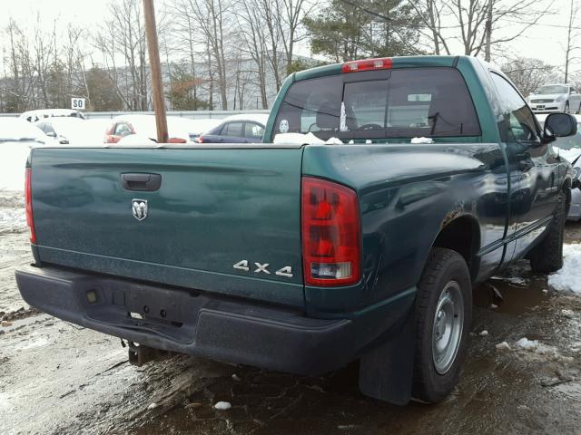 1D7HA16K93J590573 - 2003 DODGE RAM 1500 S GREEN photo 4