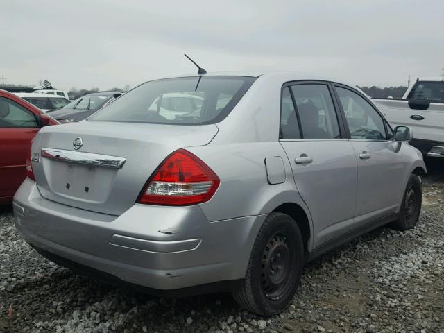 3N1BC11E68L415356 - 2008 NISSAN VERSA S SILVER photo 4