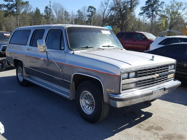 1GNGR26N4LF128575 - 1990 CHEVROLET SUBURBAN R SILVER photo 1