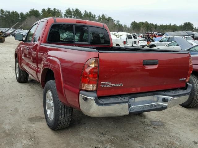 5TEUX42N98Z494268 - 2008 TOYOTA TACOMA ACC RED photo 3