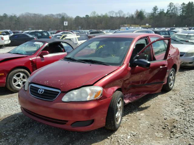 1NXBR32E98Z013189 - 2008 TOYOTA COROLLA CE BURGUNDY photo 2