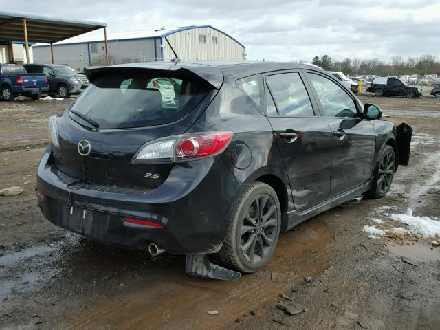 JM1BL1K67B1372360 - 2011 MAZDA 3 S BLACK photo 4