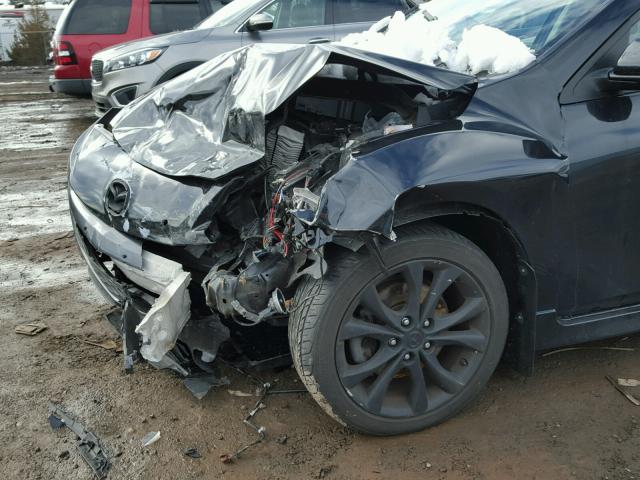 JM1BL1K67B1372360 - 2011 MAZDA 3 S BLACK photo 9