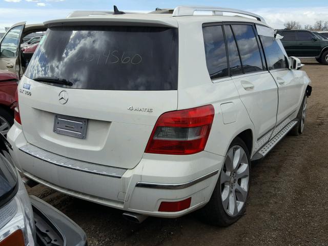 WDCGG8HB5AF263026 - 2010 MERCEDES-BENZ GLK 350 4M WHITE photo 4