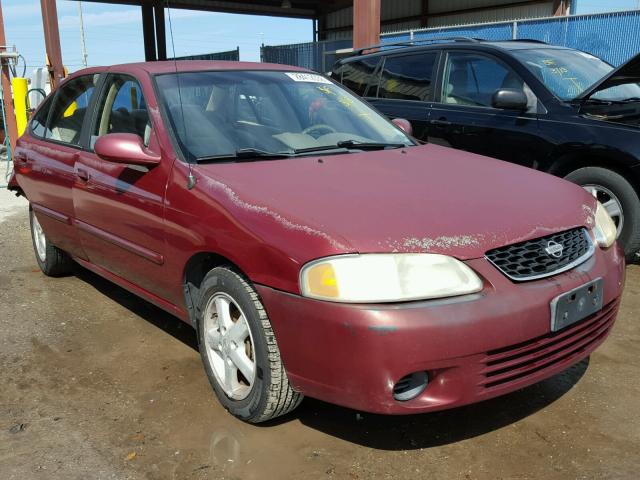 3N1CB51D51L436243 - 2001 NISSAN SENTRA XE BURGUNDY photo 1