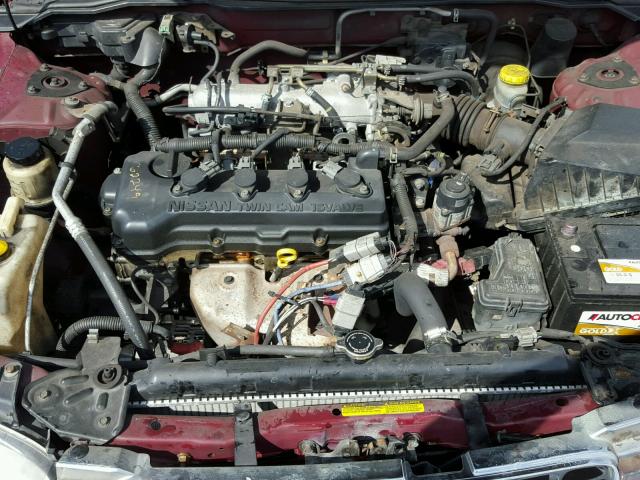 3N1CB51D51L436243 - 2001 NISSAN SENTRA XE BURGUNDY photo 7