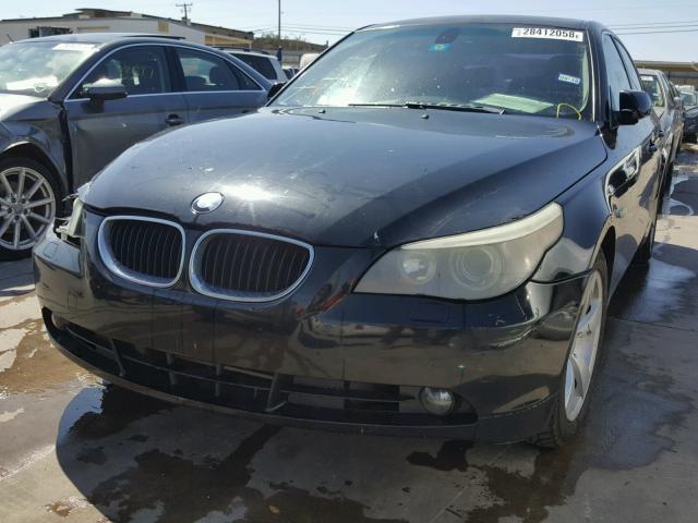 WBANA53515CR73530 - 2005 BMW 525 I BLACK photo 2