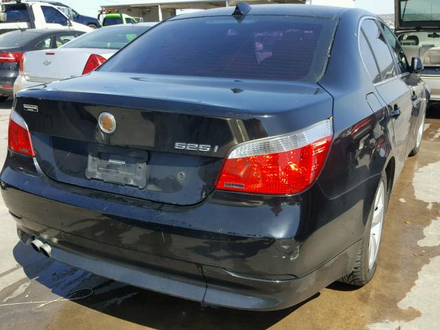 WBANA53515CR73530 - 2005 BMW 525 I BLACK photo 4