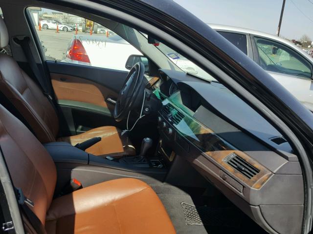 WBANA53515CR73530 - 2005 BMW 525 I BLACK photo 5