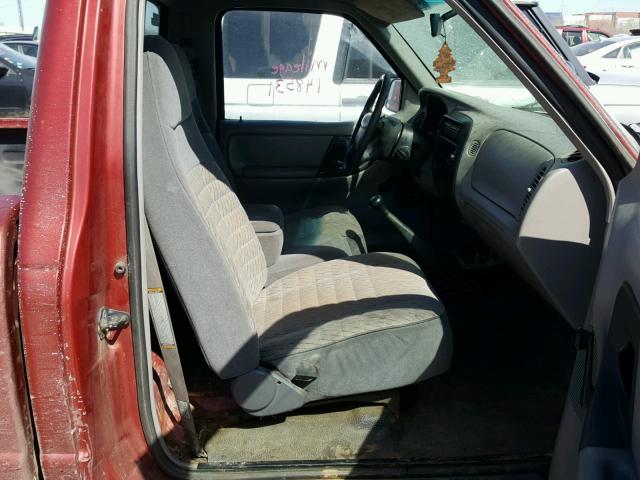 1FTCR10A5VTA83710 - 1997 FORD RANGER RED photo 5