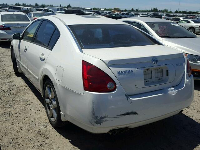 1N4BA41E84C926194 - 2004 NISSAN MAXIMA SE WHITE photo 3