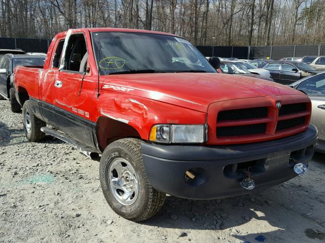 1B7HC13Y51J206069 - 2001 DODGE RAM 1500 RED photo 1