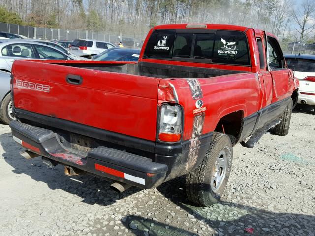 1B7HC13Y51J206069 - 2001 DODGE RAM 1500 RED photo 4