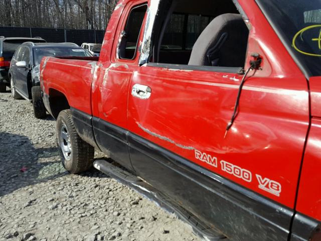 1B7HC13Y51J206069 - 2001 DODGE RAM 1500 RED photo 9