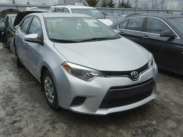 2T1BURHE8FC230840 - 2015 TOYOTA COROLLA L SILVER photo 1