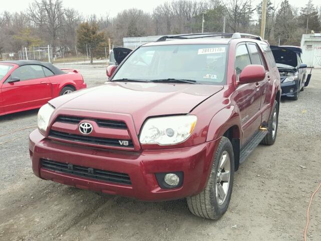 JTEBT17R168031774 - 2006 TOYOTA 4RUNNER LI MAROON photo 2